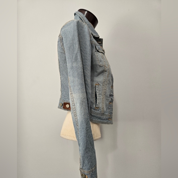 ANTHROPOLOGIE PILCRO AND THE LETTERPRESS Denim Railroad jacket. Size XS - Picture 5 of 13